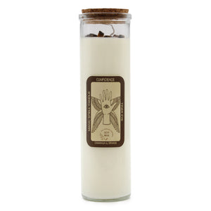 Confidence Spell Candle with Tiger's Eye