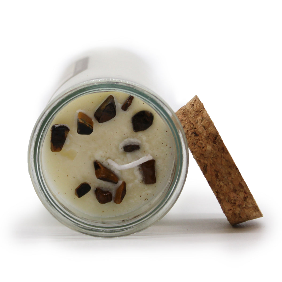 Confidence Spell Candle with Tiger's Eye