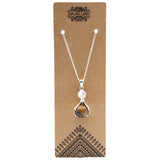 Tiger's Eye, Crystal Necklace