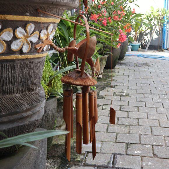 Dragon Coconut & Bamboo Garden Windchime