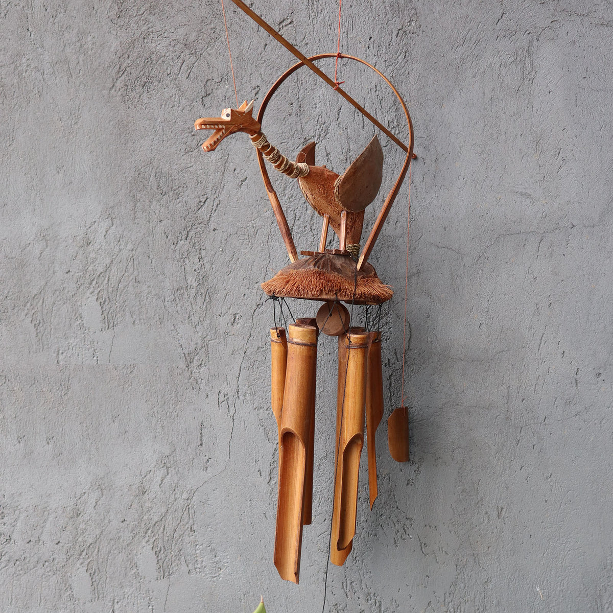 Dragon Coconut & Bamboo Garden Windchime