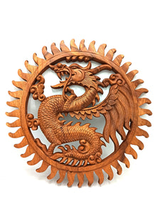 Dragon Wall Wood Carving
