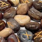 Fancy Jasper Rune Stones