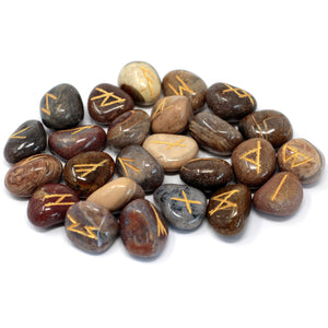Fancy Jasper Rune Stones