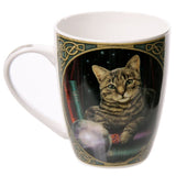 Porcelain Fortune Teller Cat Mug by Lisa Parker