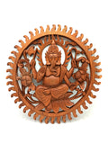 Ganesh Wall Wood Carving