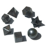 Geometric Black Agate Seven Piece Set