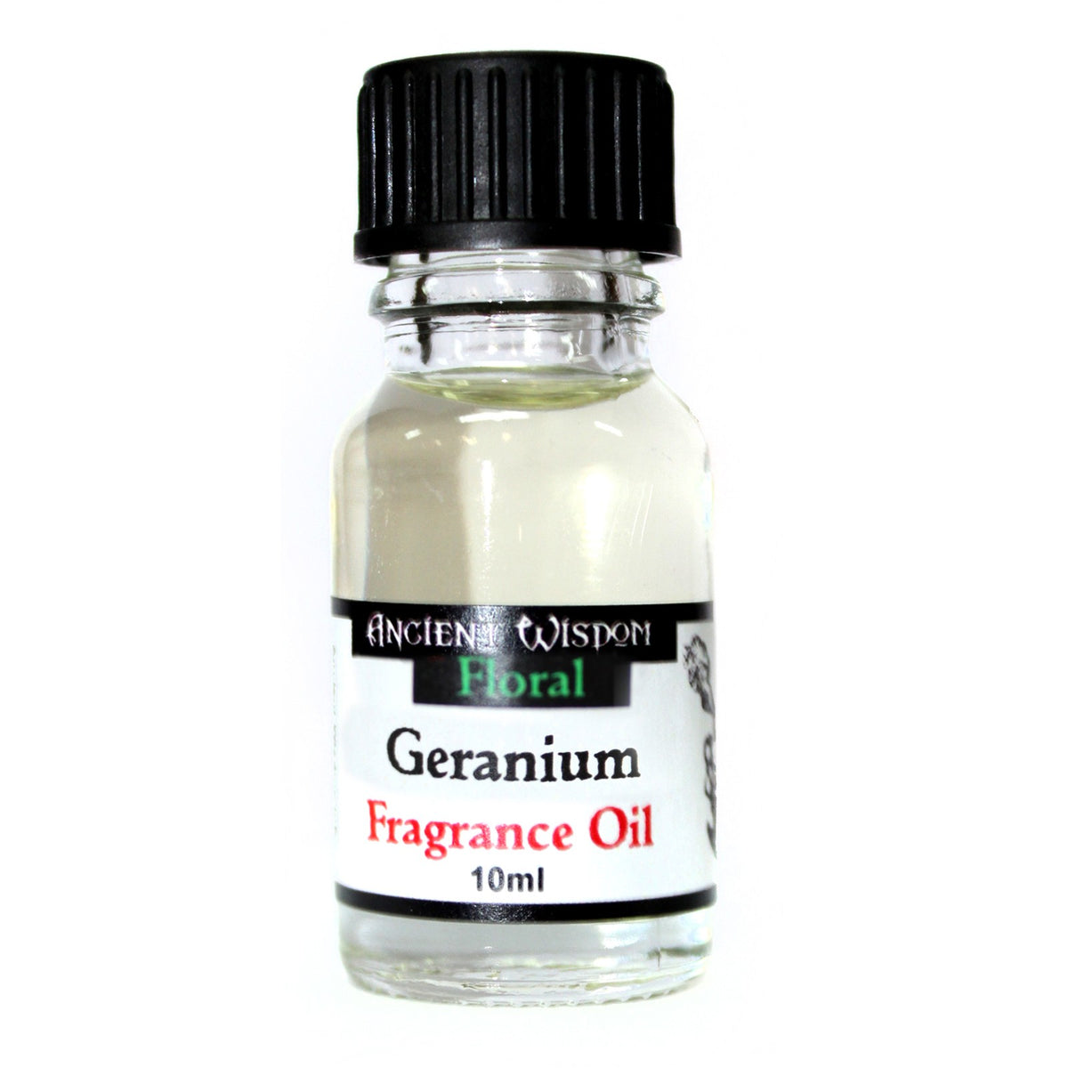 Geranium fragrance oil 10ml bottle by Ancient Wisdom