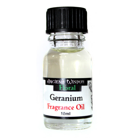 Geranium fragrance oil 10ml bottle by Ancient Wisdom