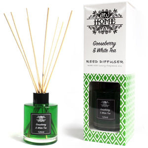 Gooseberry & White Tea Essential Oil 120ml Reed Diffuser
