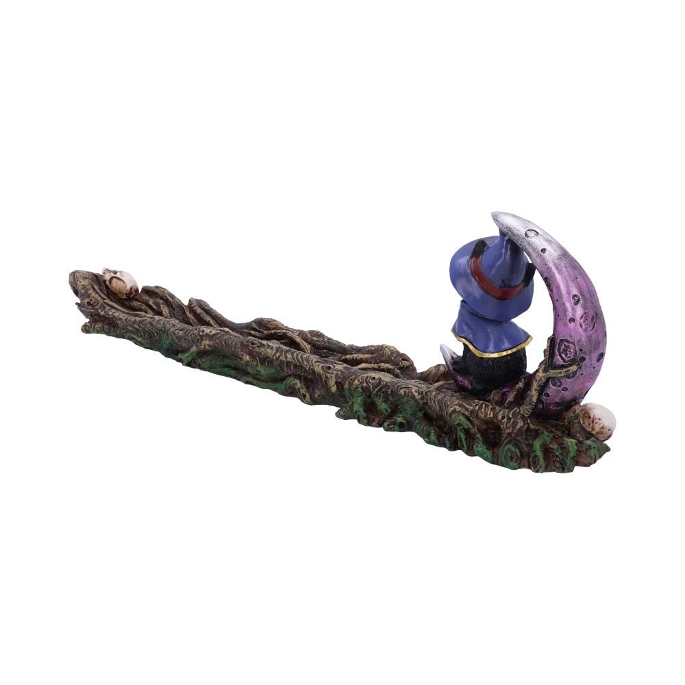 Grimalkin Witch's Cat & Moon Incense Stick Holder