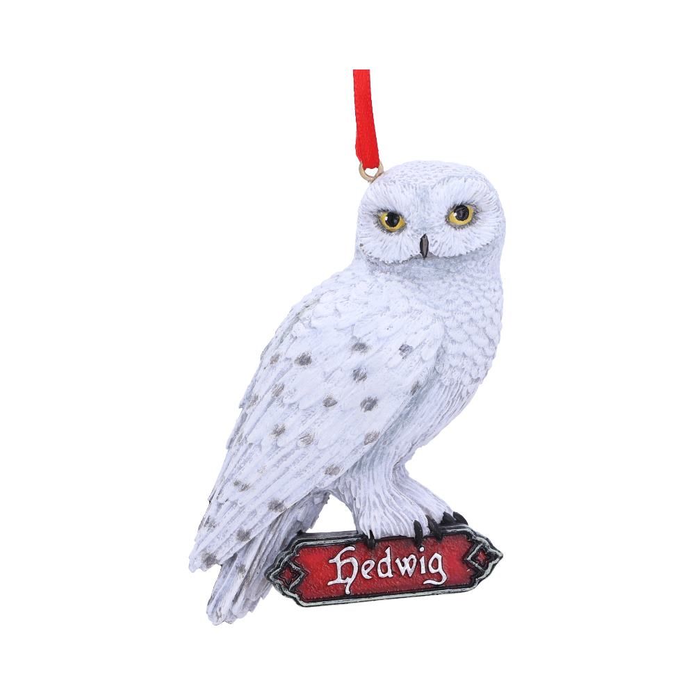Harry Potter Hedwig Christmas tree ornament front view