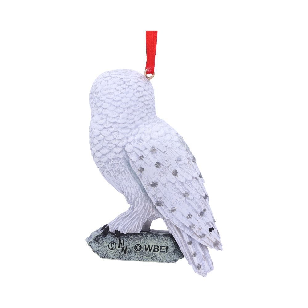 Back of Harry Potter Hedwig owl ornament