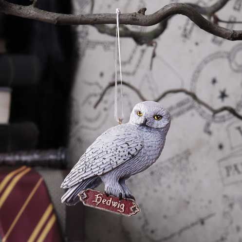 Harry Potter Hedwig owl hanging Christmas ornament