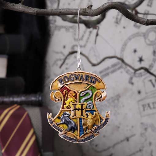 Harry Potter Hogwarts crest hanging ornament
