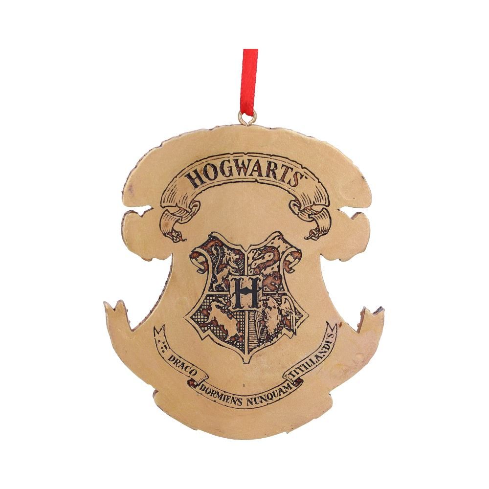 Back of Hogwarts crest hanging ornament