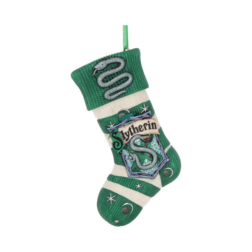 Harry Potter Slytherin Stocking Hanging Ornament by Nemesis Now
