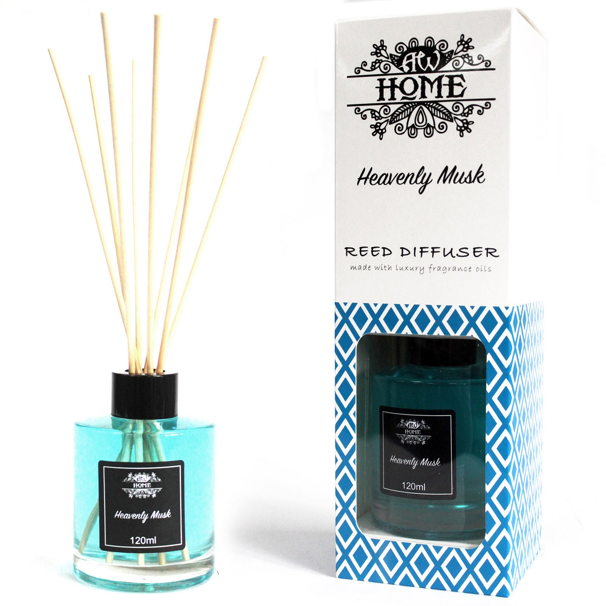 Heavenly Musk 120ml Reed Diffuser by Ancient Wisdom with gift box