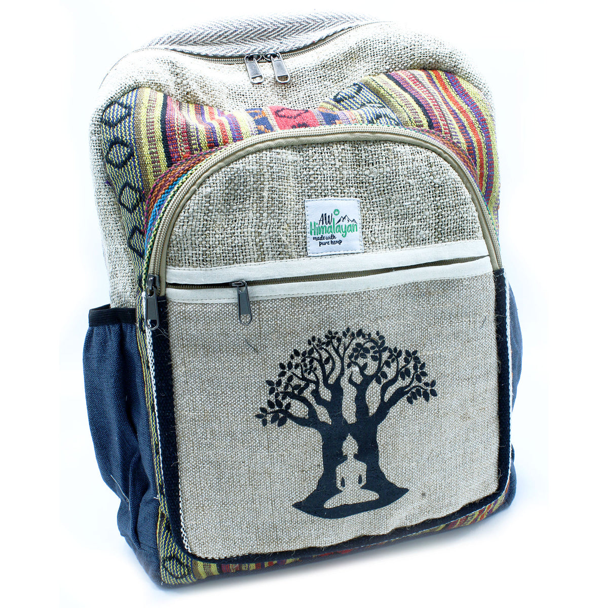 Hemp & Cotton Bodhi Tree Backpack (large)