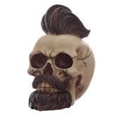 Hipster Mohican Skull Ornament