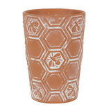 Honeycomb Bee Terracotta Plant Pot