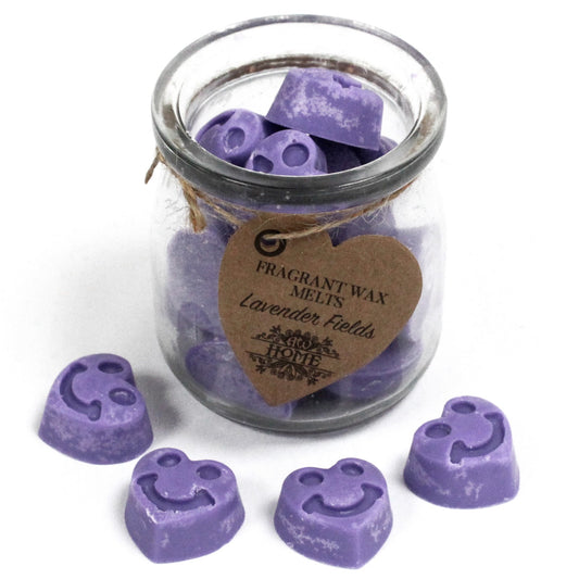 Lavender Fields Heart Wax Melts Jar