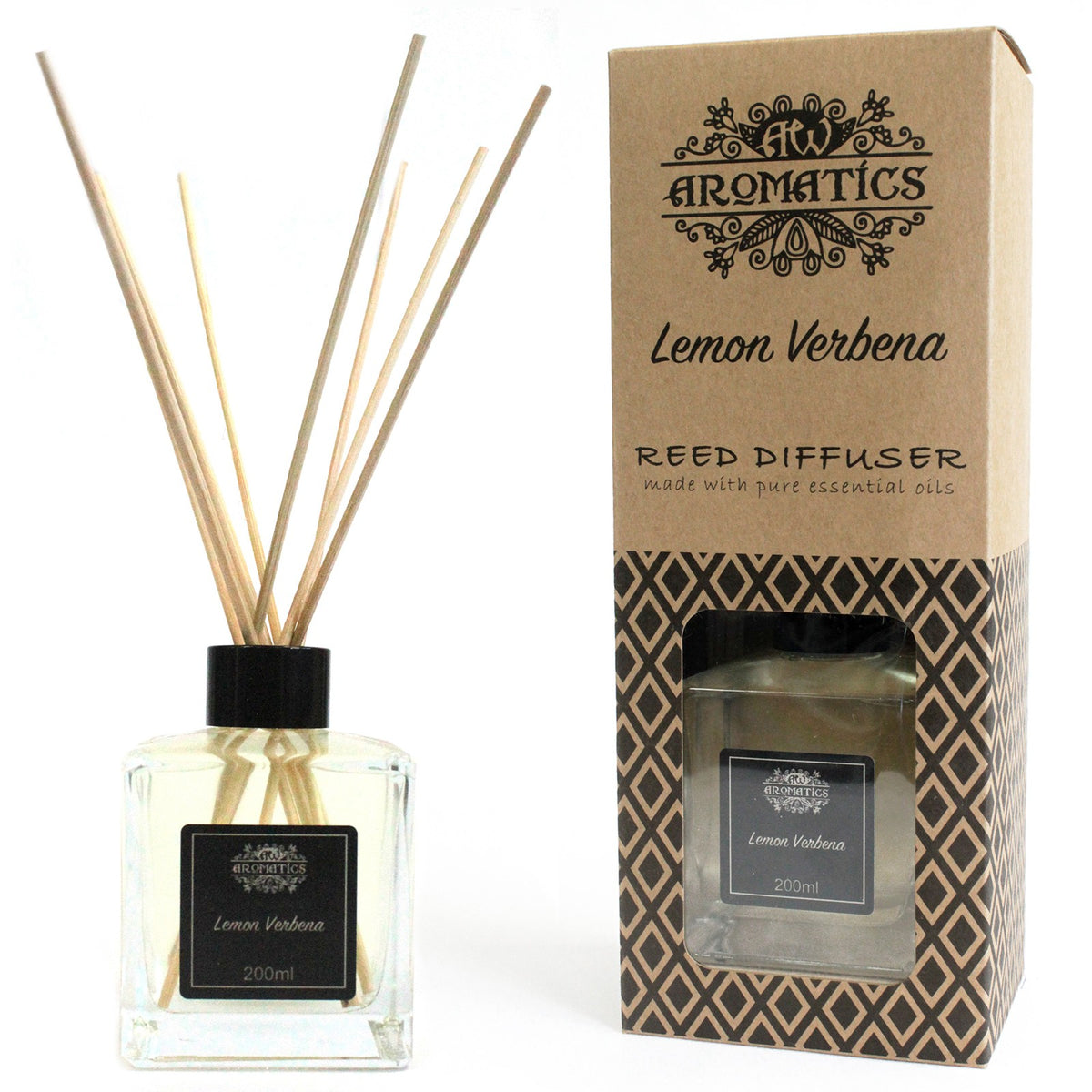Lemon Verbena Essential Oil 200ml Reed Diffuser