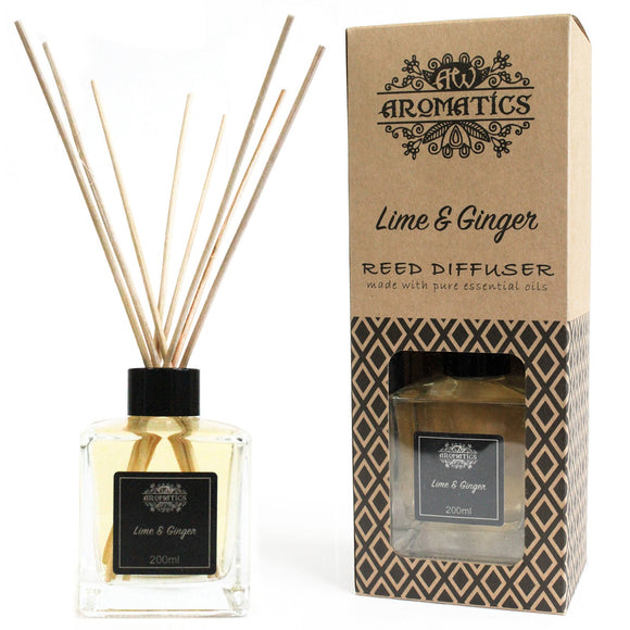 Lime & Ginger Essential Oil 200ml Reed Diffuser