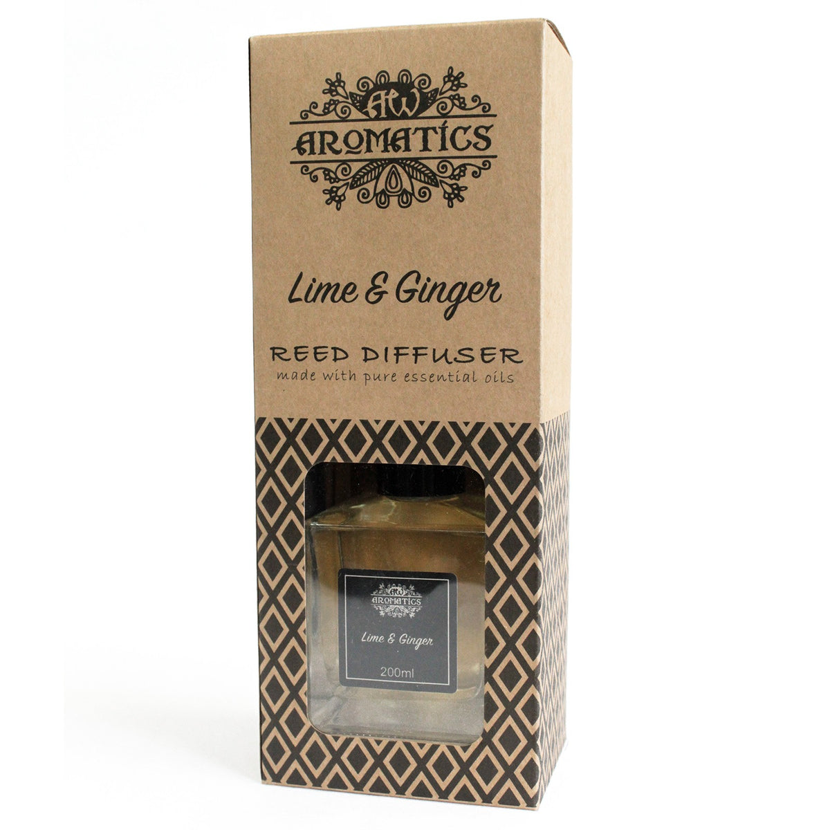 Lime & Ginger Essential Oil 200ml Reed Diffuser