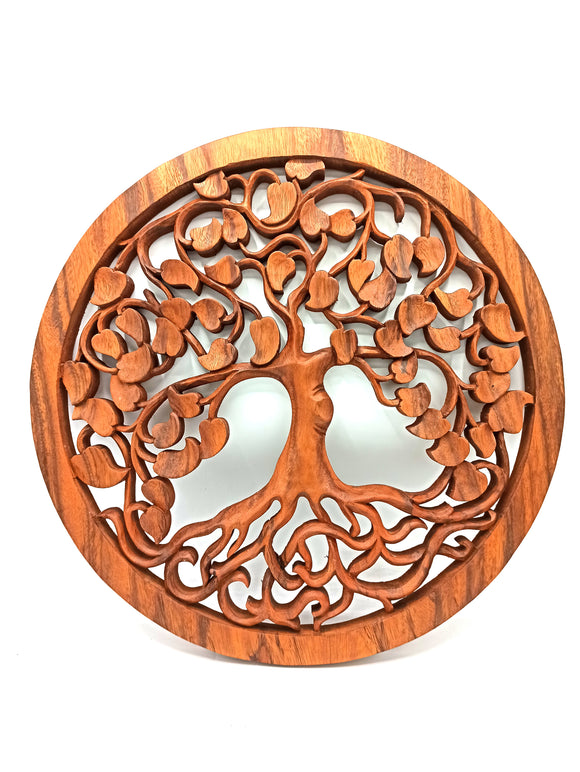 Love Tree Of Life Wall Wood Carving