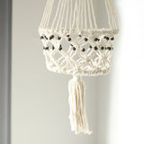 Macramé Beaded Plant Pot Holder (large)