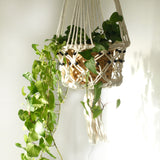 Macramé Beaded Plant Pot Holder (large)