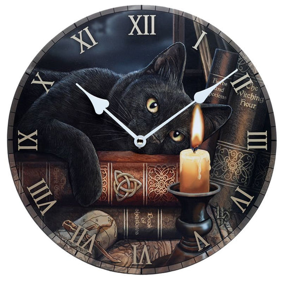 Magical Witching Hour Cat Clock