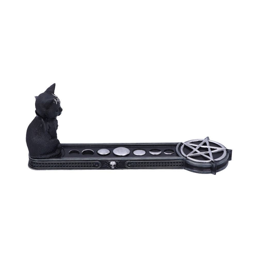 Malpuss Vampire Black Cat Incense Stick Holder