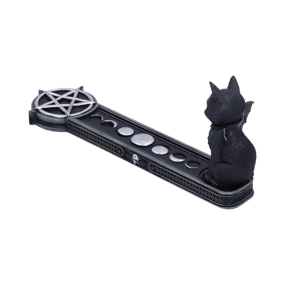 Malpuss Vampire Black Cat Incense Stick Holder