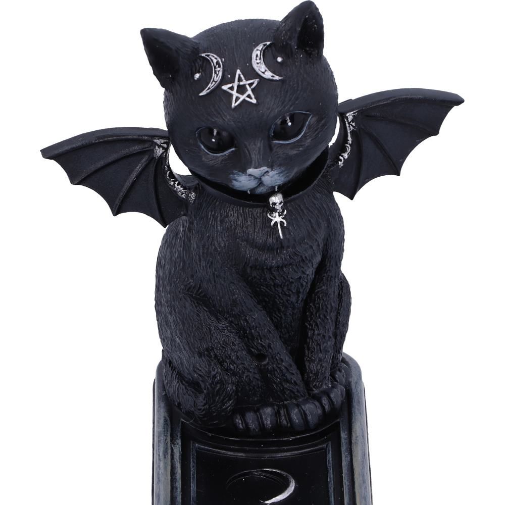 Malpuss Vampire Black Cat Incense Stick Holder