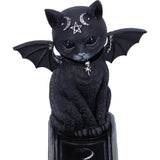 Malpuss Vampire Black Cat Incense Stick Holder