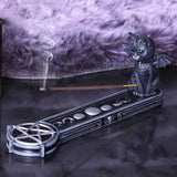 Malpuss Vampire Black Cat Incense Stick Holder