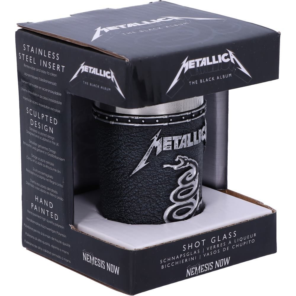 Metallica The Black Album Shot Glass