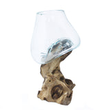Molten Glass & Wood Bowl (medium)