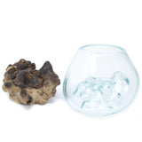 Molten Glass & Wood Bowl (small)
