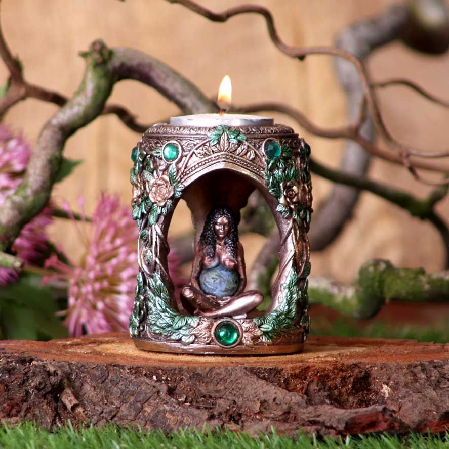 Mother Earth Tealight Candle Holder