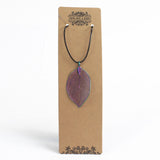 Multi-coloured Real Leaf Necklace