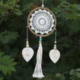 Natural Vegan Friendly White Dreamcatcher (Medium)