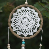 Natural Vegan Friendly White Dreamcatcher (Medium)