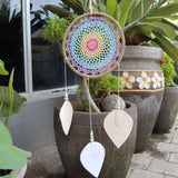 Natural Vegan Friendly Multi-coloured Dreamcatcher (Large)