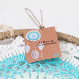 Natural Vegan Friendly Blue Heart Dreamcatcher (Medium)