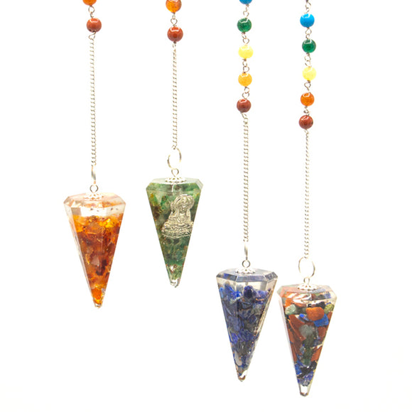 Orgonite Power Chakra Pendulums
