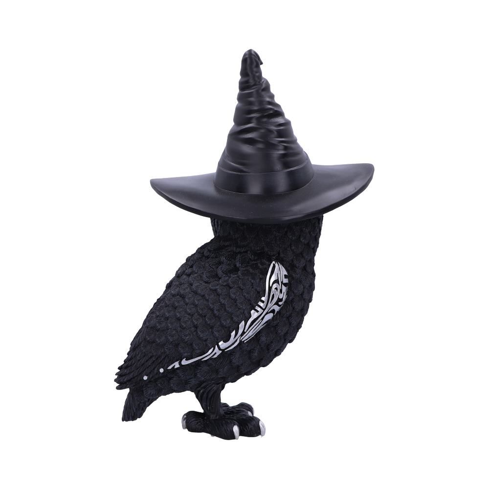 Owlocen Black Owl Figurine 30cm Large