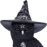 Owlocen Black Owl Figurine 30cm Large